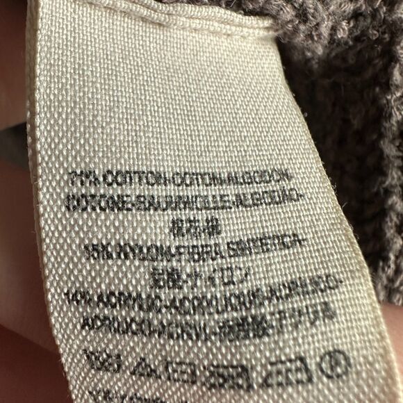 Free People Cardigan Sweater Oversized Medium Large Brown Knit Loose Fit - Picture 3 of 4